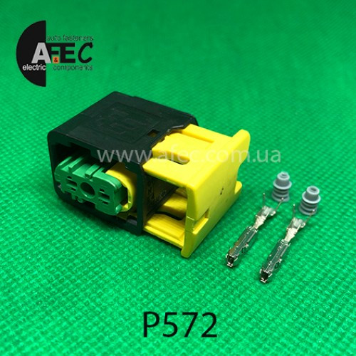 Разьем 2-х контактный серии AMP для спецтехники и тяжелых условий эксплуатации - фото 1 - id-p1435664287
