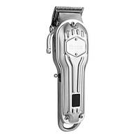 Машинка для стрижки Surker Cordless K9S Silver + Набір чорних преміум-насадок із підставкою (SK-K9S-Color+K-XW), фото 3