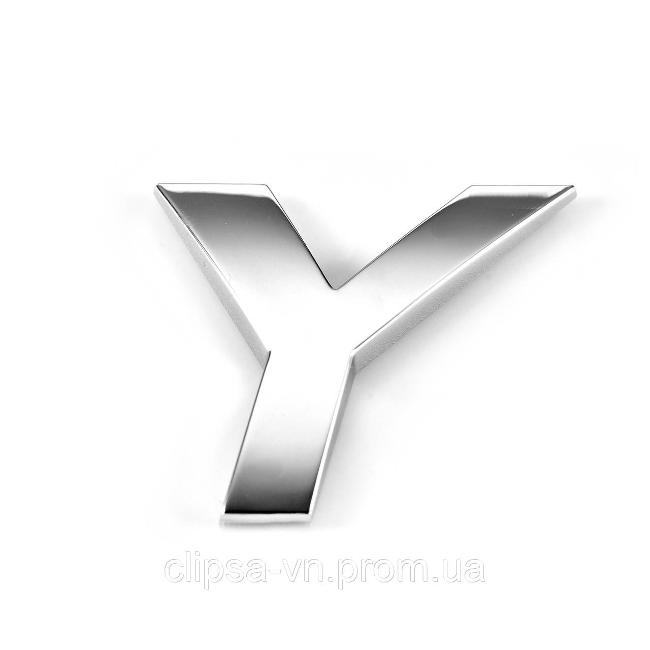 Наклейка Буква Цифра на Авто Хромированная, Шрифт Наклонный Малый, 2 См ...