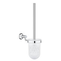 Щетка туалетный с подставкой настенный GROHE Essentials Authentic 40658001 хром стекло 111351