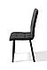 Стілець обідній Триніті (ніжки чорні метал/шкірзам чорний), фото 3