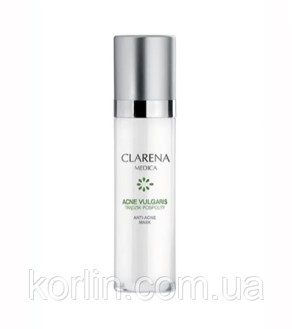 Clarena Medica Acne Vulgaris Anti-Acne Mask Нічна Маска Від Вугрової висипки 50 мл Польща Доставка з ЄС