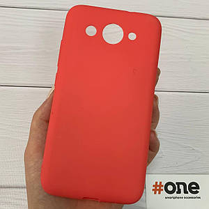 Чохол для Huawei Y3 2017 однотонний силіконовий чохол на телефон хуавей у3 2017 червоний PLN