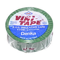 Ізострічка ПВХ ''VINI-TAPE'' #102 0,15x19мм (10ярд.) зелена, NAR0517