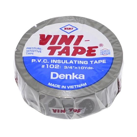 Ізострічка ПВХ ''VINI-TAPE'' #102 0,15x19мм (10ярд.) сіра, NAR0516, фото 1