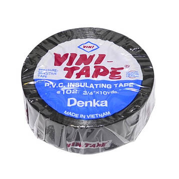 Ізострічка ПВХ ''VINI-TAPE'' #102 0,15x19мм (10ярд.) чорна, NAR0510