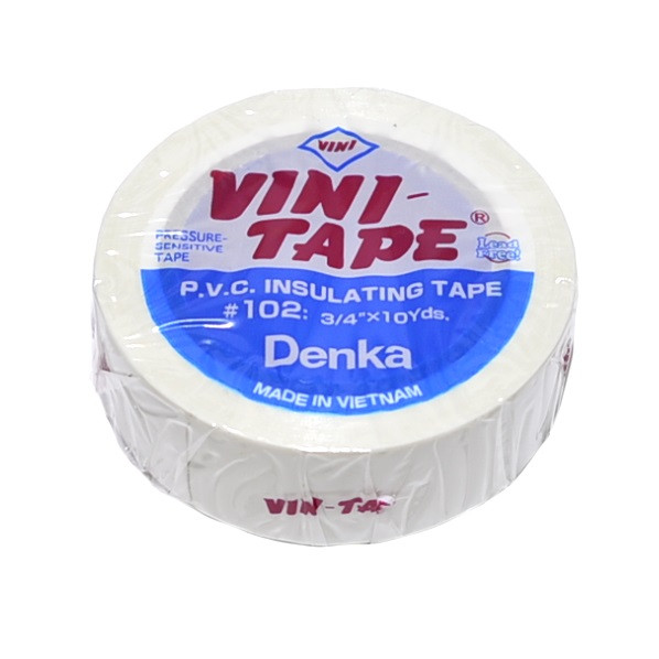 Ізострічка ПВХ ''VINI-TAPE'' #102 0,15x19мм (10ярд.) біла, NAR0511, фото 1