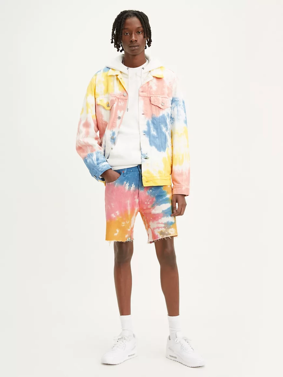Чоловічі джинсові шорти levi's 501® '93 Tie Dye Cut-Off 7 in. Mens Shorts ОРИГІНАЛ (розмір 32, 34)