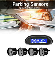 Парктроник Parking Sensor System на 4 датчика диаметр 22 мм. Цвет черный