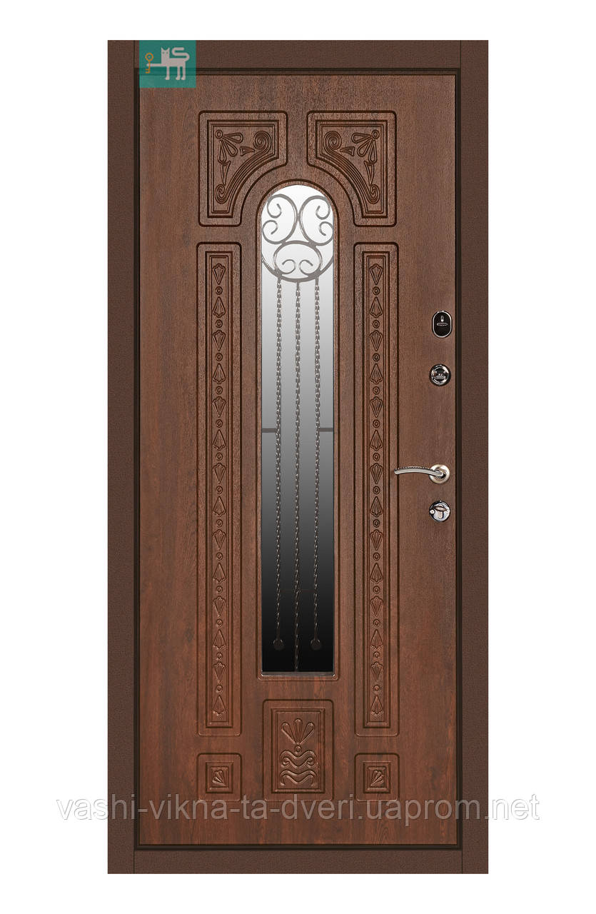 Дверь входная для улицы со стеклом Министерство Дверей ПК-139 винорит Дуб темный - фото 3 - id-p1435775620