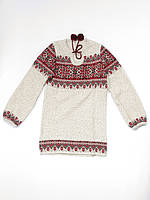 В'язана туніка для дівчинки "Галина червона" 0707