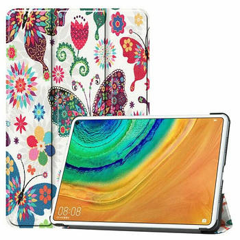 Чохол-книжка Colored Cover для Huawei MatePad Pro 10.8 (Wake / Sleep) Butterflies