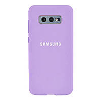 Чехол Silicone case для Samsung S10e (30) Lilac лиловый