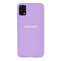 Чехол Silicone case для Samsung A31 (30) Lilac лиловый