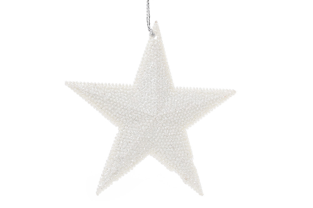 Підвіска Зірка біла 11см, фото 1