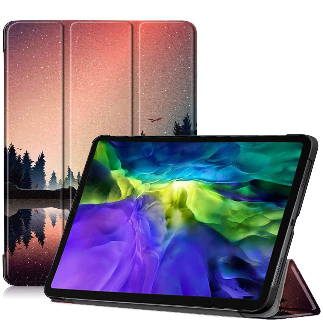 Чохол-книжка Colored Cover для Apple iPad Pro 11" 2018 / 2020 (Wake / Sleep) Night Forest, фото 1