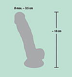 Фалоімітатор з мошонкою Medical Silicone Dildo, фото 6