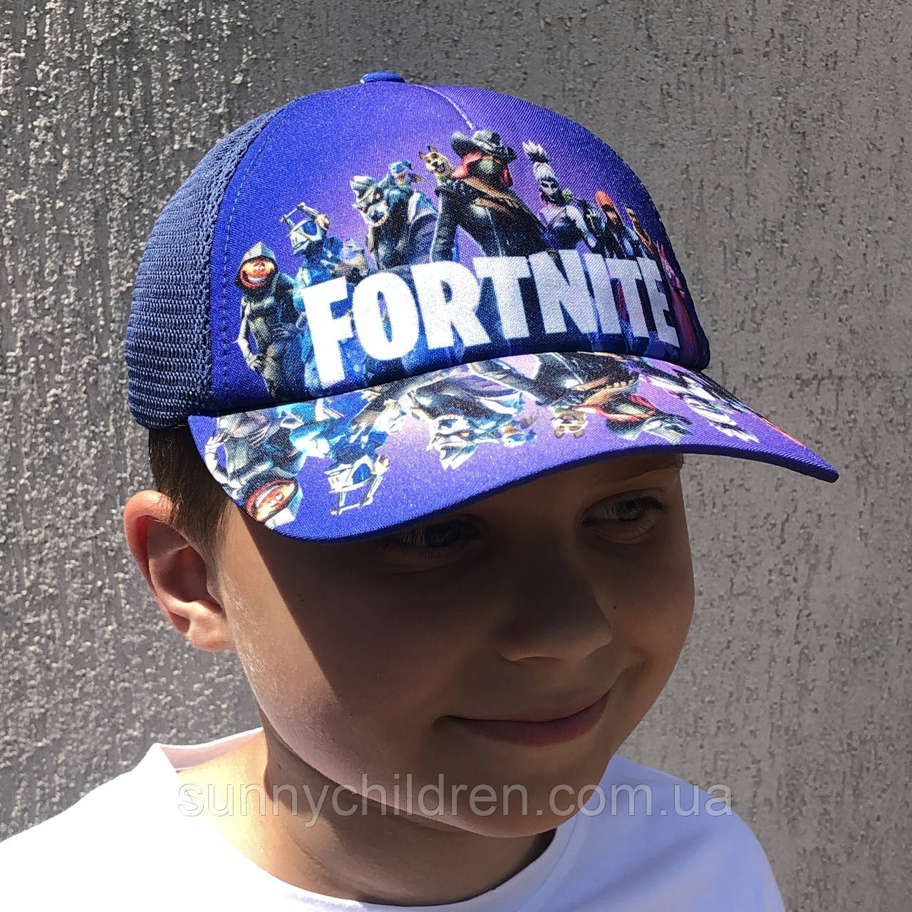 Кепка Фортнайт дитячої сирева → Мерч Fortnite Україна