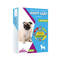 Контр Удар капли на холку для собак 2-10 кг, 0.8 мл №3 Круг
