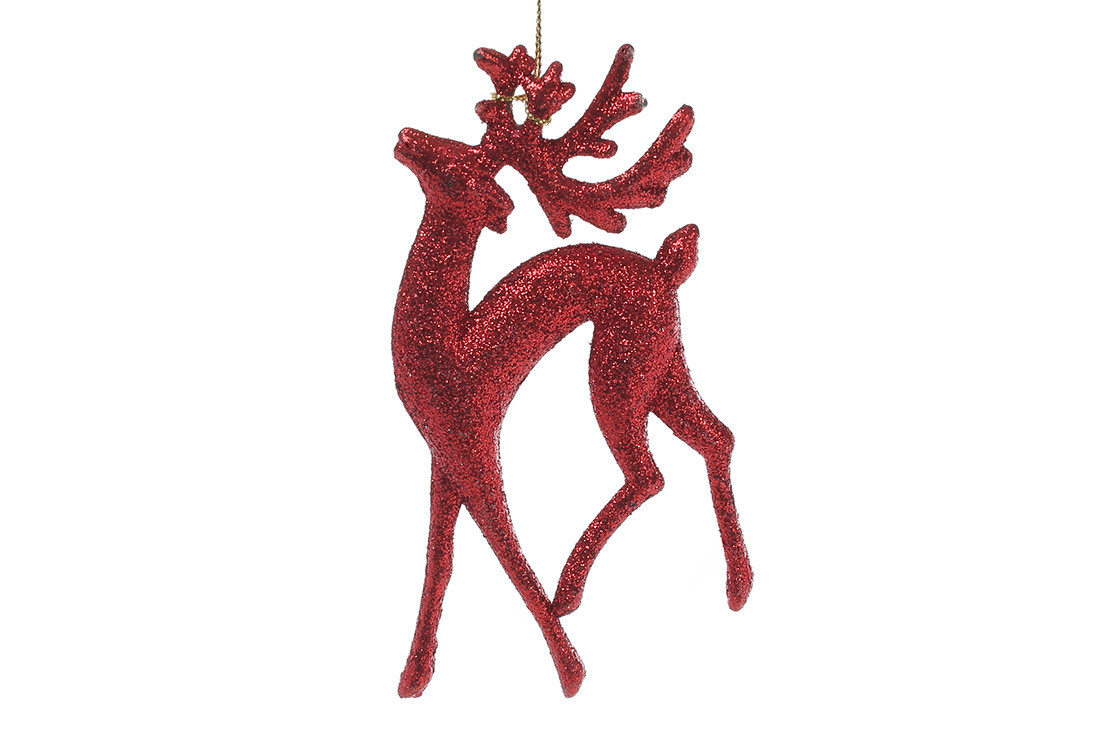 Підвіска Олень 14см червоний, фото 1