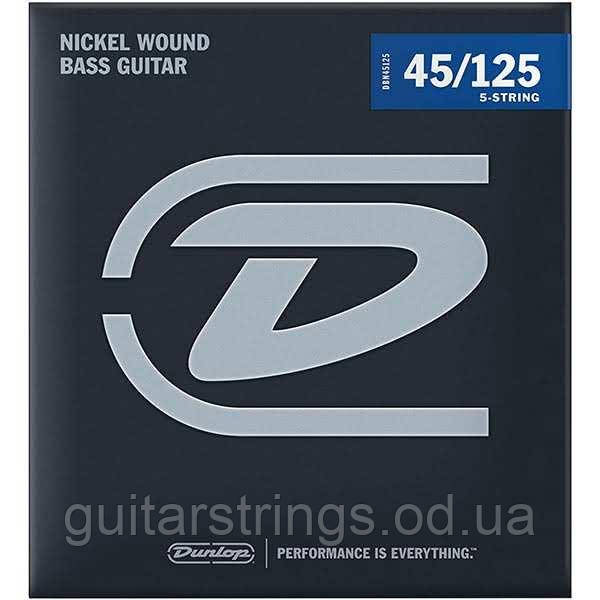 Струни Dunlop DBN45125 Nickel Plated Steel Medium 5-String 45-125