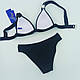 Жіночий спортивний купальник роздільний Z.Five 38 чорний (75622), фото 2