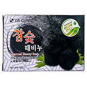 Мило для обличчя і тіла з деревним вугіллям"3W CLINIC DIRT SOAP CHARCOAL",120 гр.(775977)