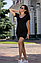Жіноче спортивне плаття коротке літнє трикотажне повсякденне, червоне, чорне, сіре, фото 3