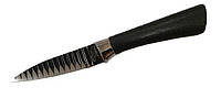Нож кухонный ребристое лезвие 3,5" 8,9см FRU-949