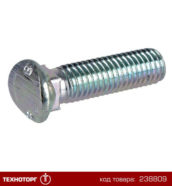 Купити Болт потай.з гайкою M10x40-8.8-MUZn | 3019675, ціна 59.60 грн ...