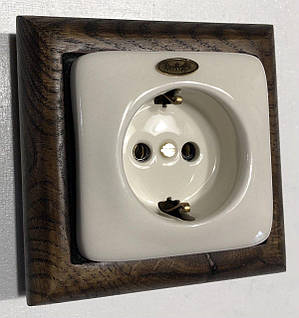 VALOR 525T アンティーク Ретро розетка фарфоровая Artlight скрытого монтажа с