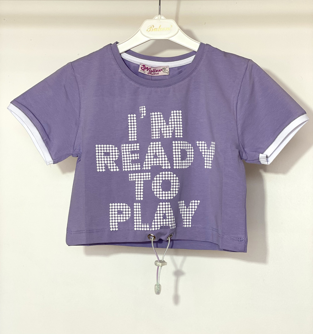 Футболка для дівчинки Viollen 4605 128 см Бузковий