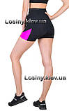 Жіночі шорти для фітнесу Шорти з утяжкою Спортивні жіночі шорти з високою посадкою, фото 2