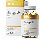 Жирні кислоти KFD OMEGA 3 + Vitamin E 90 капсул, фото 2