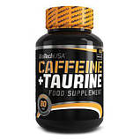 Енергетичні капсули BioTech CAFEINE & TAURINE 60 капсул, фото 3