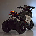 Дитячий електромобіль Мотоцикл M 4274 EL-4, музика, світло, EVA-колеса, шкіра, синій, фото 9