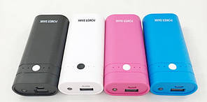 Power bank 2 акумулятора 18650 USB+microUSB швидка зарядка 2,5 А (без акумуляторів)