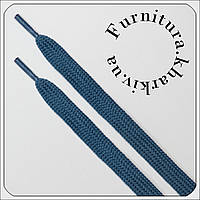 Шнурок взуттєвий плоский 1 м синьо-сірого кольору
