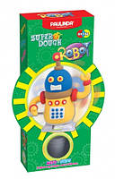 Детский набор для лепки из пластилина Super Dough Робот, заводной механизм (желтый), Паулинда