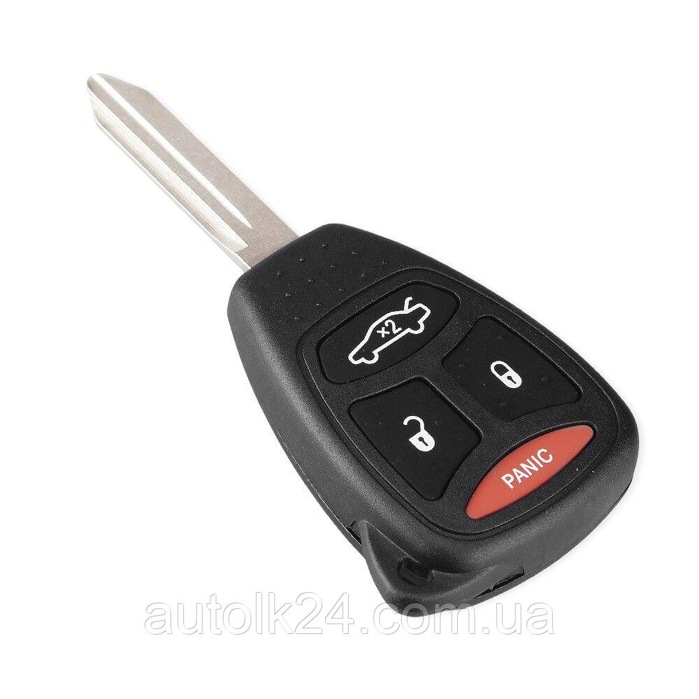 Корпус авто ключа JEEP лезо Н160, 3+1 кнопки