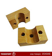 Подшипник деревянный вала привода шнека подачи (две половинки), JD9500/9600 | WN-H135475