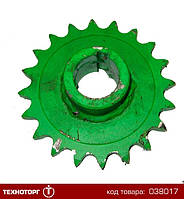 Звездочка вала (углового редуктора 2 шпонки длинный) z=20,t=19.05,d=35) ПВП-351 | 35.0305.1008.03