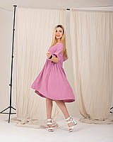 Молодежное платье "367", розовое, размеры двойные 42-44,50-52
