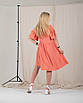 Молодіжне плаття "367", помаранчевий, розміри подвійні 42-44,46-48,50-52, фото 6