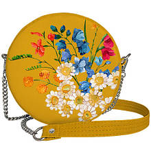 Сумка кругла жіноча Tablet Букет з польових квітів (RS_21M021_ZHL)