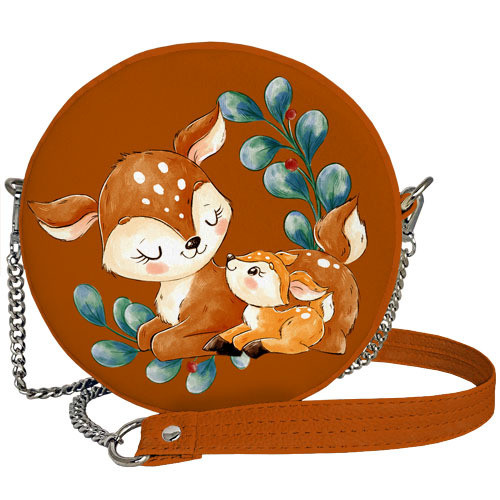 Сумка кругла жіноча Tablet Поруч з тобою так тепло! (RS_21M011_BR), фото 1