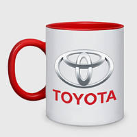 Чашка Toyota. Кружка c логотипом Тойота Красный