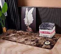 Хутровий килимок на підлогу 150х200 см різні окраси