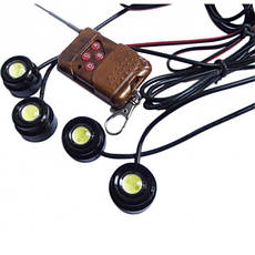 Стробоскопи COB LED DRL 4 канали (16 режимів), фото 5