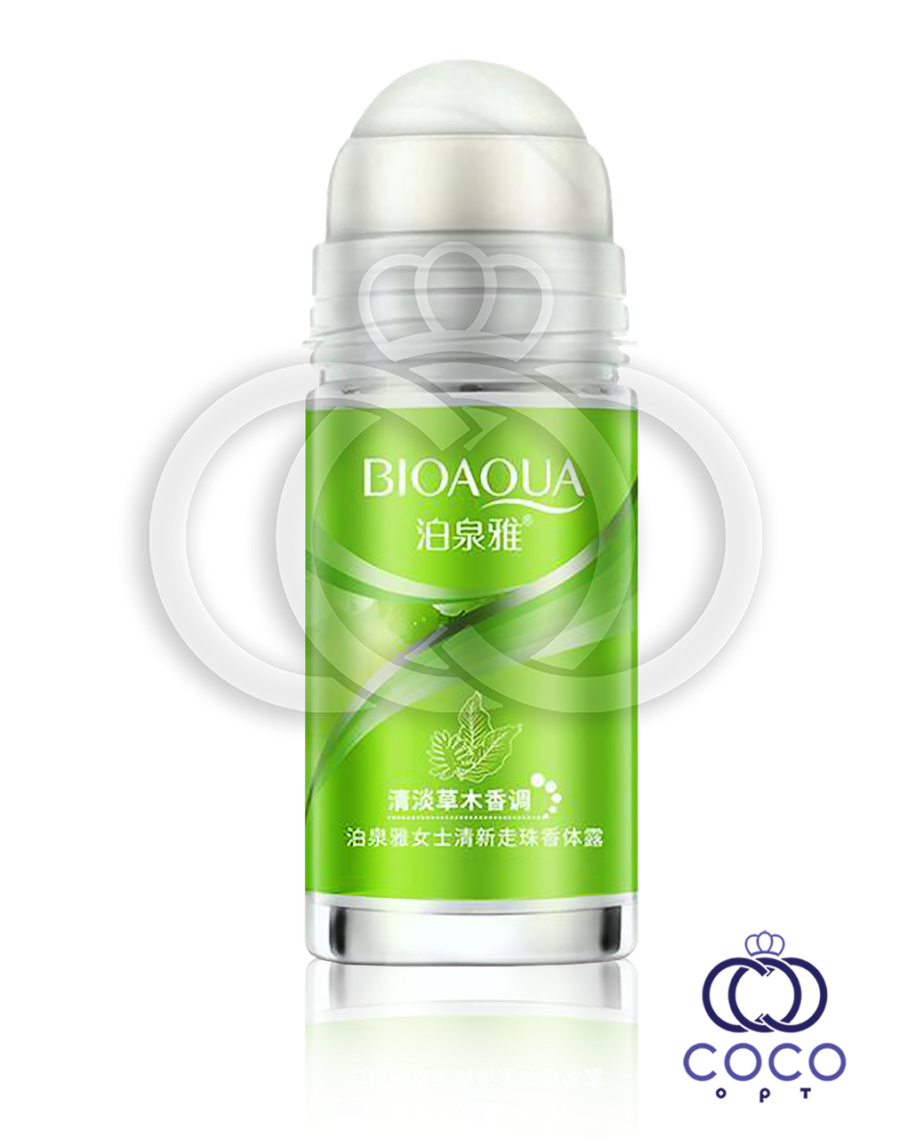 Кульковий дезодорант-антиперспірант Bioaqua Grass & Wood Green лісова свіжість, фото 1